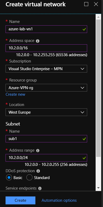 image /on-prem-lab-azure-vpn/2-create-virtual-network.png